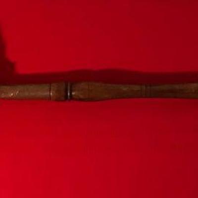 Vintage French Copper Bed Warmer With Wooden Handle