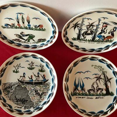 African (Congo) Collector Plates (4)
