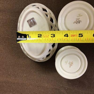 #12 3 Small pieces of Lenox China 