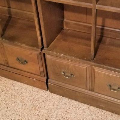 Lot #103  Pair Mid=Century Bookshelves - good condition