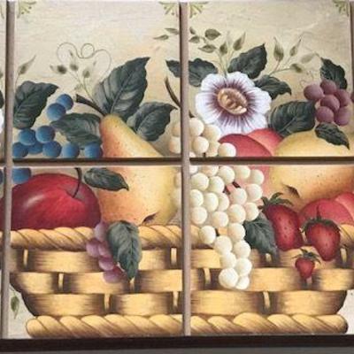 Hand Painted Tole Style Wooden Box By Sylviane Giacoletto