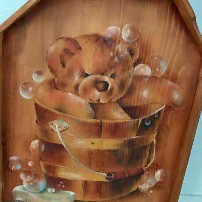 Hand Painted Tole Style Shovel Wall Hanging By Sylviane Giacoletto