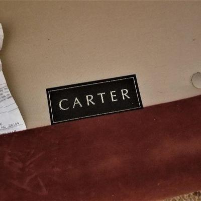 Lot #105  Carter Brand Single Cushion Contemporary Sofa
