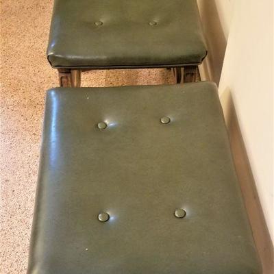 Lot #107  Pair of Mid Century Stools