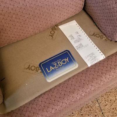 Lot #109  Lazy Boy Swivel Rocker - Rose Upholstery