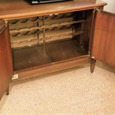 Lot #110  Vintage Cellarette/Wine Holder - holds 24 bottles