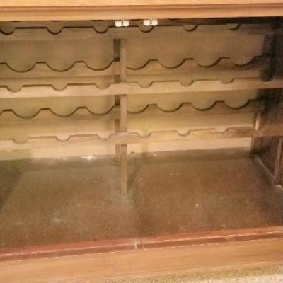 Lot #110  Vintage Cellarette/Wine Holder - holds 24 bottles