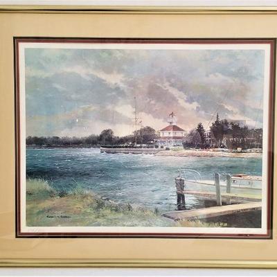 Lot #112  Robert Rucker Signed/Numbered Print - The Southern Yacht Club