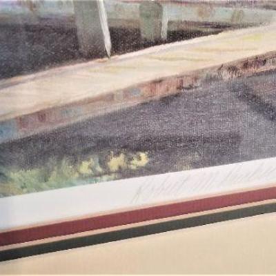 Lot #112  Robert Rucker Signed/Numbered Print - The Southern Yacht Club