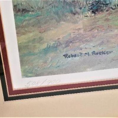 Lot #112  Robert Rucker Signed/Numbered Print - The Southern Yacht Club
