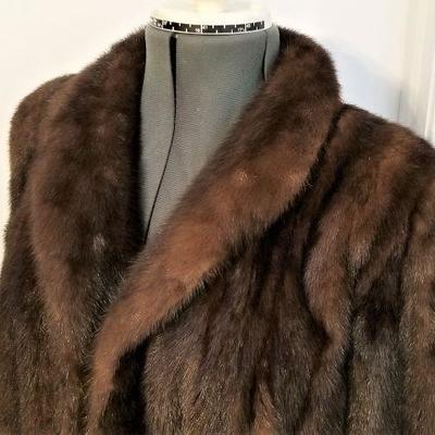 Lot #116  GORGEOUS Knee-Length Mink Coat - LIKE NEW
