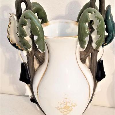 Lot #117  Pair of 19th Century Mantel Vases - one in need of repair