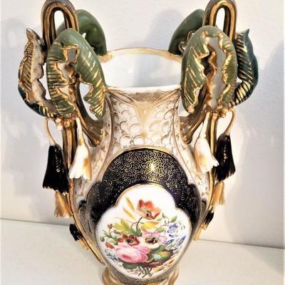 Lot #117  Pair of 19th Century Mantel Vases - one in need of repair