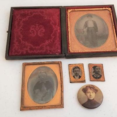 Lot #119  Lot of Antique Cased Images - 19th/early 20th centuries