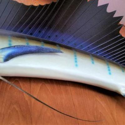Lot #120  LARGE Taxidermied Sailfish - caught in Acupulco in 1969
