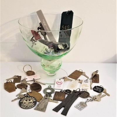 Lot #125  Large lot of Vintage Hotel Keys from all over the world - some New Orleans/Gulf Coast as well
