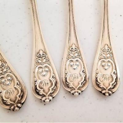 Lot #127  Set of 10 Antique Silverplate spoons