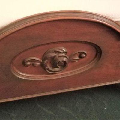 Lot #128  Antique Victorian Four Poster Bed with like-new Tempur-Pedic Mattress