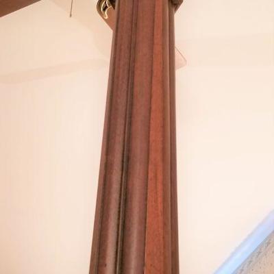 Lot #128  Antique Victorian Four Poster Bed with like-new Tempur-Pedic Mattress