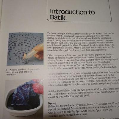 1976 Tie Dye, Batik and Candle Making Step by Step 