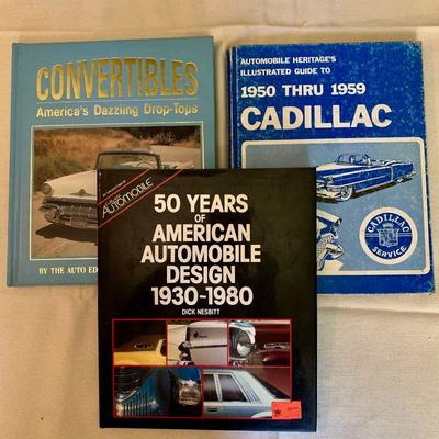 #153   CADILLAC CONVERTIBLES & AUTOMOTIVE DESIGN CAR BOOKS