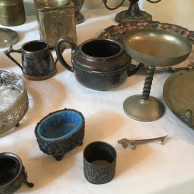 159 Lot of Silver Plated Hollowware