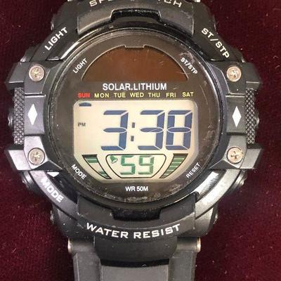 #111 WATCH 2 SOLAR Lithium Sports Watch 