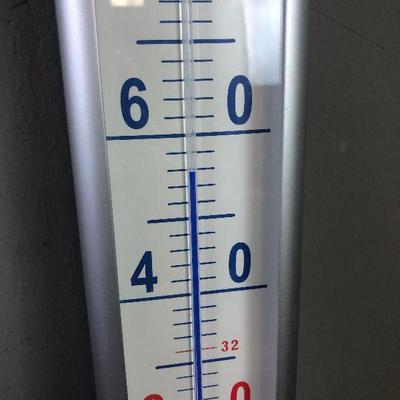 #127 Large Aluminum Thermometer 