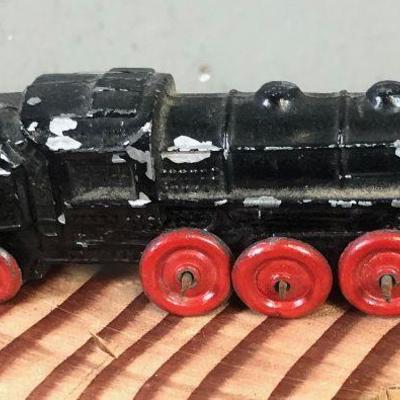 #129 Vintage Cast Iron Toy Train 
