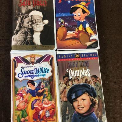 #162 Group of VHS Children's Movies 