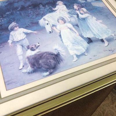 #170 Dog and Pony Show Picture framed 
