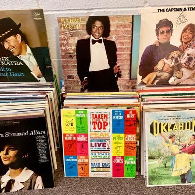  #201    COLLECTION OF LP VINYL RECORDS POP EASY LISTENING SOUND TRACKS 133 & 5 BOXED SETS