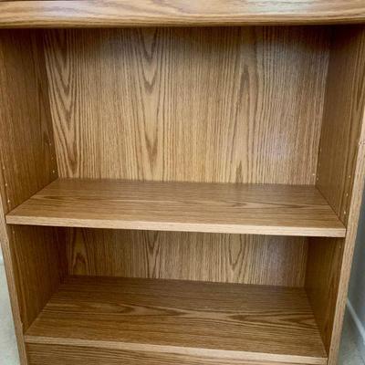 #210    PRESSED WOOD  ADJUSTABLE SHELF BOOKCASE