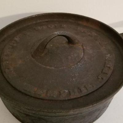Lot #131  Vintage Cast Iron Skillet with Lid - Bluff City Stove Works