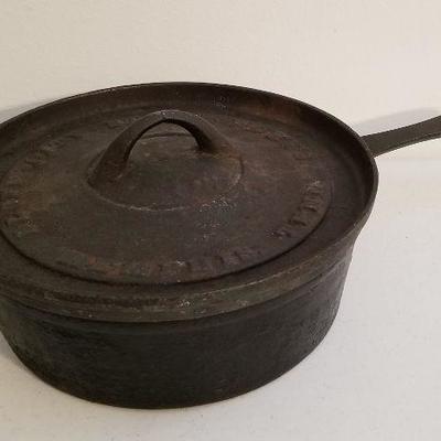 Lot #131  Vintage Cast Iron Skillet with Lid - Bluff City Stove Works