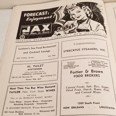 Lot #135  1948 Program from New Orleans Minstrel Show "Swanee", along with two tickets