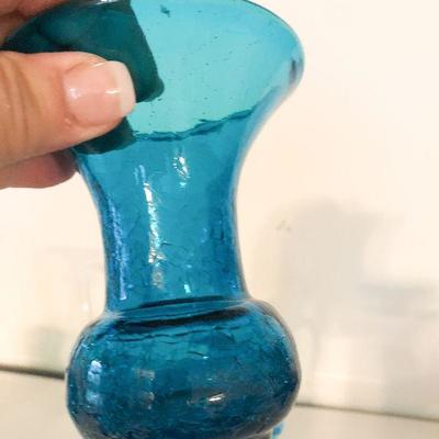 L11: Blue Crackle Glass Cruet and More