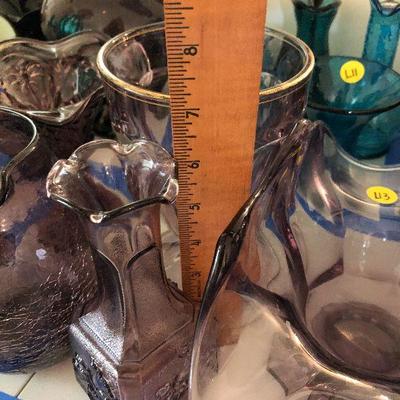 L13: Purple Crackle Glass Pitcher and More