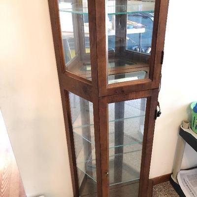 L22: 3 Sided Curio Cabinet