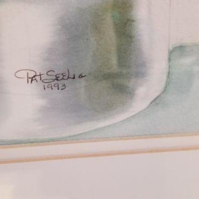 Lot #136  Original Watercolor - Pat Seelig, 1993