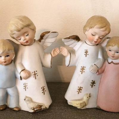 L56: Vintage Bisque Angel/Children Lot