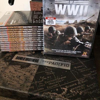 L72: Band Of Brothers/ History Channel DVDS World of Wars and More