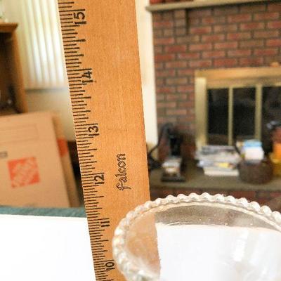 L89: Iridescent Hobnail Electric Oil Lamp, Paperweight, and More