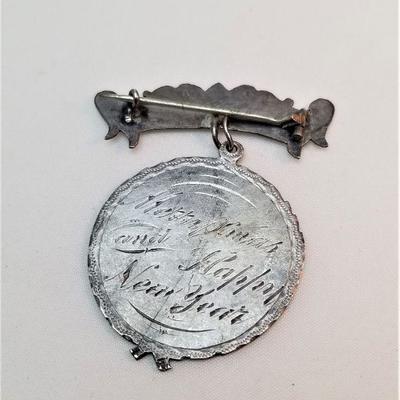 Lot #144 Antique Sterling Brooch "CLARA"
