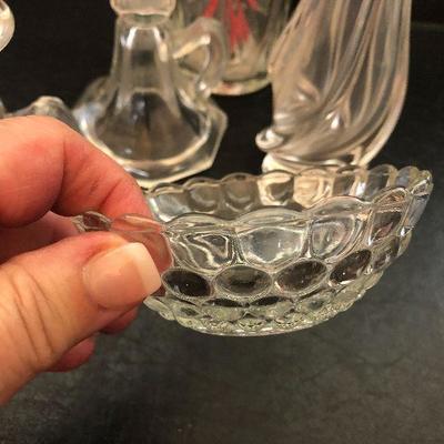 K14: Glass Candlesticks and Vase Lot