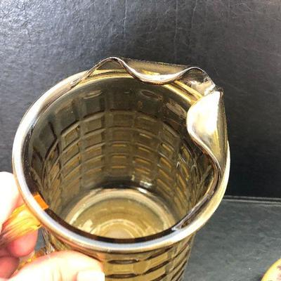 K16: Vintage Amber Glass Pitcher and More