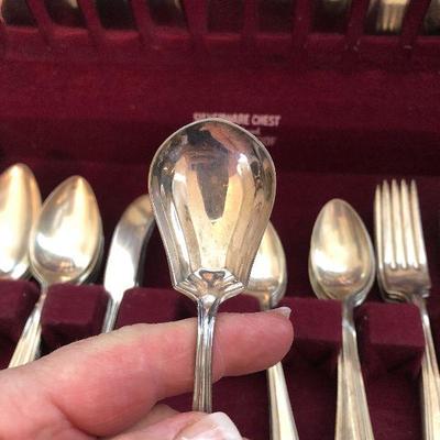 K19: Alvin Silverplate Flatware and Chest