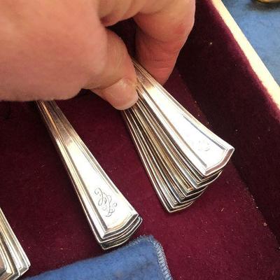 K19: Alvin Silverplate Flatware and Chest