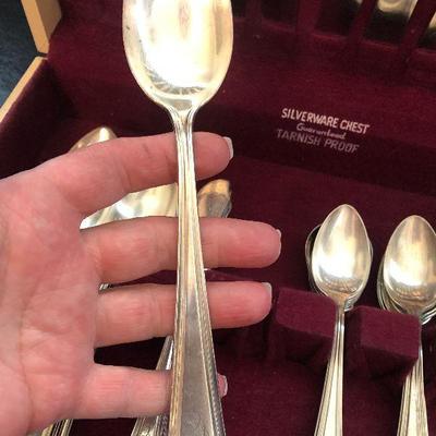 K19: Alvin Silverplate Flatware and Chest