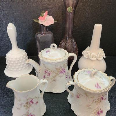 K20: Porcelain Creamer, Sugar, and More lot